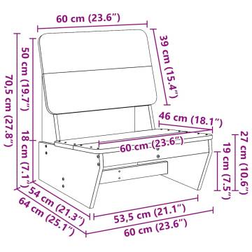 Garden Chairs 2 pcs - Durable Pine Wood | Hipomarket