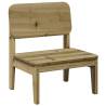 Durable Wooden Garden Chair - 60x52.5x72 cm Pine