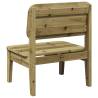 Durable Wooden Garden Chair - 60x52.5x72 cm Pine