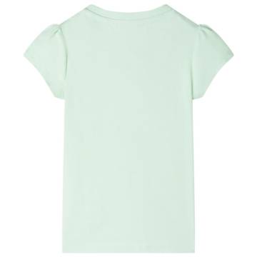 Kids' Cap Sleeve T-shirt - Soft Green (Size 104) | Hipo Market