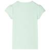 Kids' Cap Sleeve T-shirt - Soft Green (Size 104) | Hipo Market