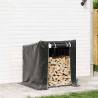 vidaxL Firewood Rack with Rain Cover - Durable & Spacious