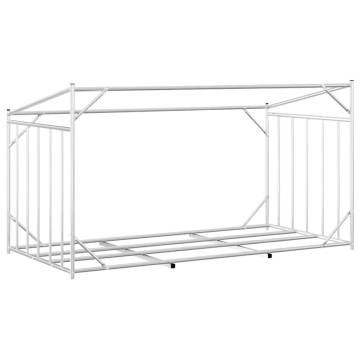 vidaxL Firewood Rack with Rain Cover - Galvanised Steel