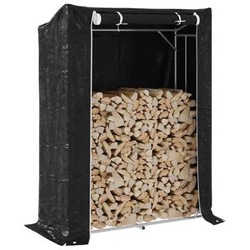 vidaxL Firewood Rack with Rain Cover - Durable & Spacious