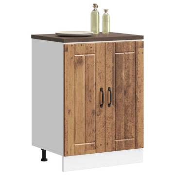 Sink Base Cabinet Lucca - Old Wood Engineered Wood | HipoMarket