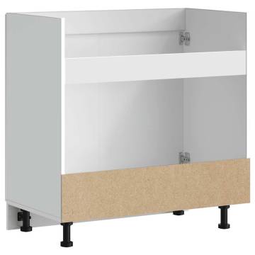 Sink Base Cabinet Lucca White Engineered Wood - Perfect Storage