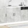 Sink Base Cabinet Lucca | Concrete Grey Engineered Wood