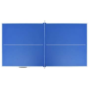 5 Feet Blue Ping Pong Table with Net - Compact & Sturdy