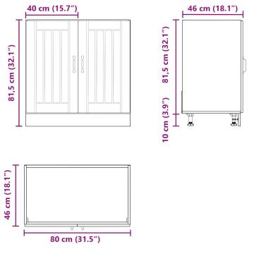 Sink Base Cabinet Lucca Grey - Durable & Spacious Storage