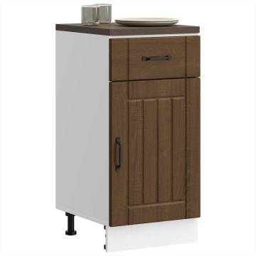 Kitchen Base Cabinet Lucca - Brown Oak Engineered Wood