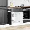 Lucca Black Kitchen Base Cabinet - Durable Storage Solution