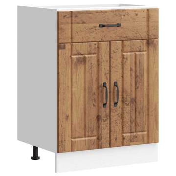 Lucca Old Wood Kitchen Base Cabinet - Stylish & Durable Storage