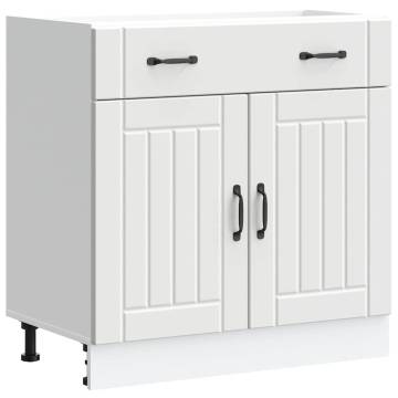 Lucca White Kitchen Base Cabinet - Stylish & Durable Storage