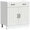 Lucca White Kitchen Base Cabinet - Stylish & Durable Storage