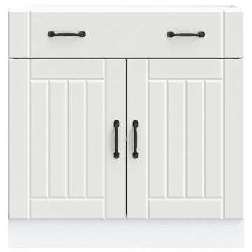 Lucca White Kitchen Base Cabinet - Stylish & Durable Storage