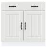 Lucca White Kitchen Base Cabinet - Stylish & Durable Storage