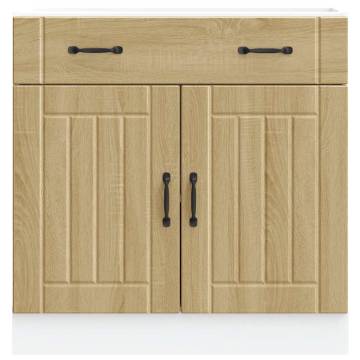 Lucca Sonoma Oak Kitchen Base Cabinet - Durable & Stylish