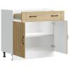 Lucca Sonoma Oak Kitchen Base Cabinet - Durable & Stylish