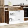  Kitchen Base Cabinet Lucca Smoked Oak Engineered Wood Colour smoked oak Quantity in Package 1 Model kitchen base cabinet 80 cm Number of 