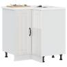  Kitchen Corner Base Cabinet Lucca High Gloss White Engineered Wood Colour high gloss white Quantity in Package 1 Model 1x corner bottom cabinet (2 doors) 75.5 cm Number of 