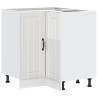 Lucca High Gloss White Corner Base Cabinet | Hipomarket UK