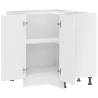 Lucca High Gloss White Corner Base Cabinet | Hipomarket UK