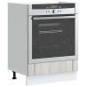  Oven Cabinet Lucca Grey Sonoma Engineered Wood Colour grey sonoma Quantity in Package 1 Model 1x oven cabinet 60 cm Number of 