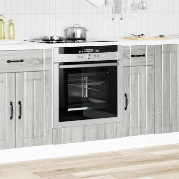 Oven Cabinet Lucca Grey Sonoma | Durable Engineered Wood