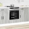 Oven Cabinet Lucca Grey Sonoma | Durable Engineered Wood