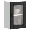  Kitchen Wall Cabinet with Glass Door Lucca Black Colour black Quantity in Package 1 Model wall glass cabinet 40 cm Number of 