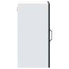 Kitchen Wall Cabinet with Glass Door Lucca Black - Hipo Market