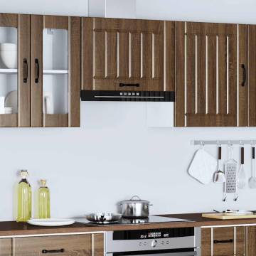 Lucca Brown Oak Kitchen Wall Cabinet - Stylish Storage Solution