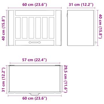 Kitchen Wall Cabinet Lucca - Artisan Oak Engineered Wood