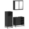 3 Piece Black Bathroom Furniture Set - Stylish & Durable