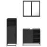 3 Piece Black Bathroom Furniture Set - Stylish & Durable