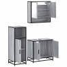 3 Piece Grey Sonoma Bathroom Furniture Set - Stylish & Durable