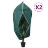 Plant Fleece Covers with Zip 2 pcs 70 g/m² 3.93x3.5 m Colour green Size 3.93 x 3.5 m Quantity in Package 2 