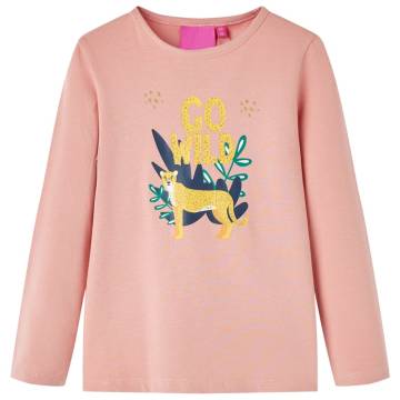 Kids' Long Sleeve T-shirt Light Pink - Age 9-10 | HipoMarket