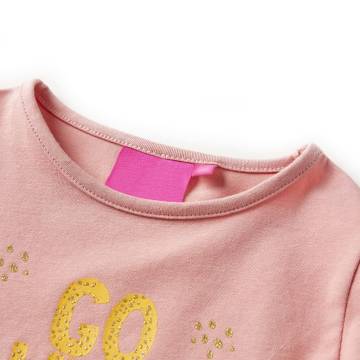 Kids' Long Sleeve T-shirt Light Pink - Age 9-10 | HipoMarket