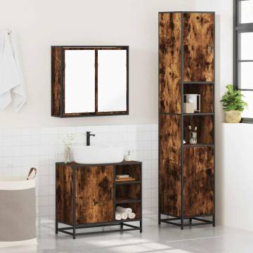 4 Piece Smoked Oak Bathroom Furniture Set | Stylish & Durable