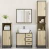 4 Piece Bathroom Furniture Set - Sonoma Oak - Hipomarket