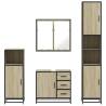 4 Piece Bathroom Furniture Set - Sonoma Oak - Hipomarket