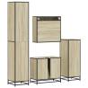 4 Piece Bathroom Furniture Set - Sonoma Oak - Hipomarket