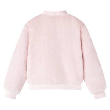 Kids' Faux Fur Jacket Soft Pink - Size 140 | HipoMarket