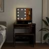 Trendy LED Dressing Table Set in Old Wood - HipoMarket