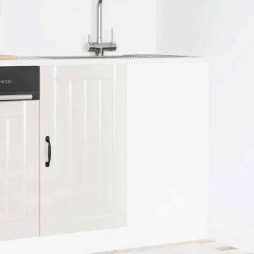 Sink Base Cabinet Lucca - High Gloss White Storage Solution