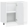 Sink Base Cabinet Lucca - High Gloss White Storage Solution