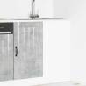 Sink Base Cabinet Lucca - Concrete Grey Engineered Wood