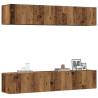 Wall Mounted TV Cabinets - 4 Pcs Old Wood | HipoMarket