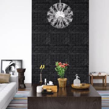 3D Black Brick Wallpaper - Self-Adhesive 20 pcs | Hipomarket